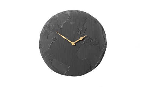 Welsh Slate Wall Clock | Map Of The World